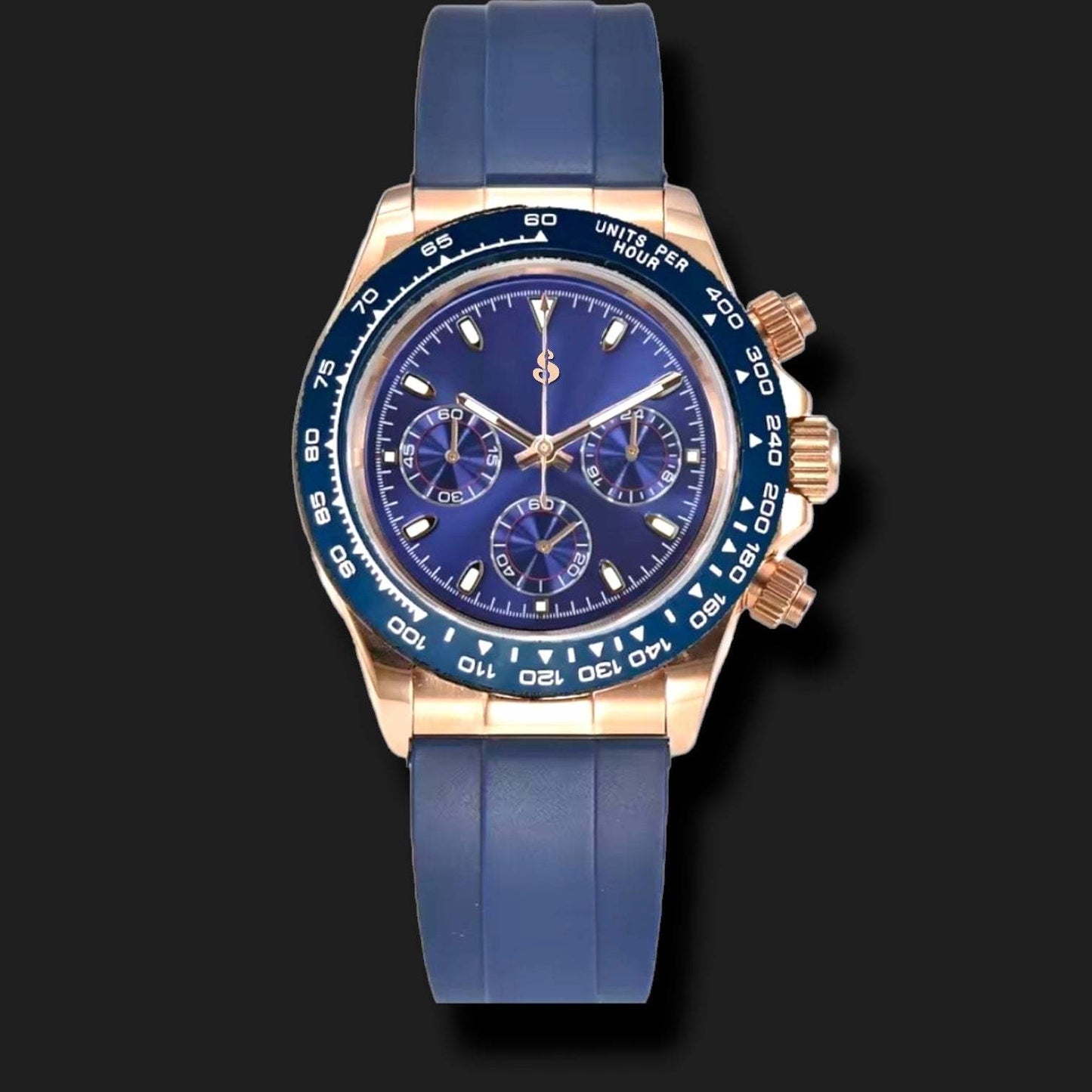 Seiko Mod Daytona Homage Dark Blue Dial: Classic Design