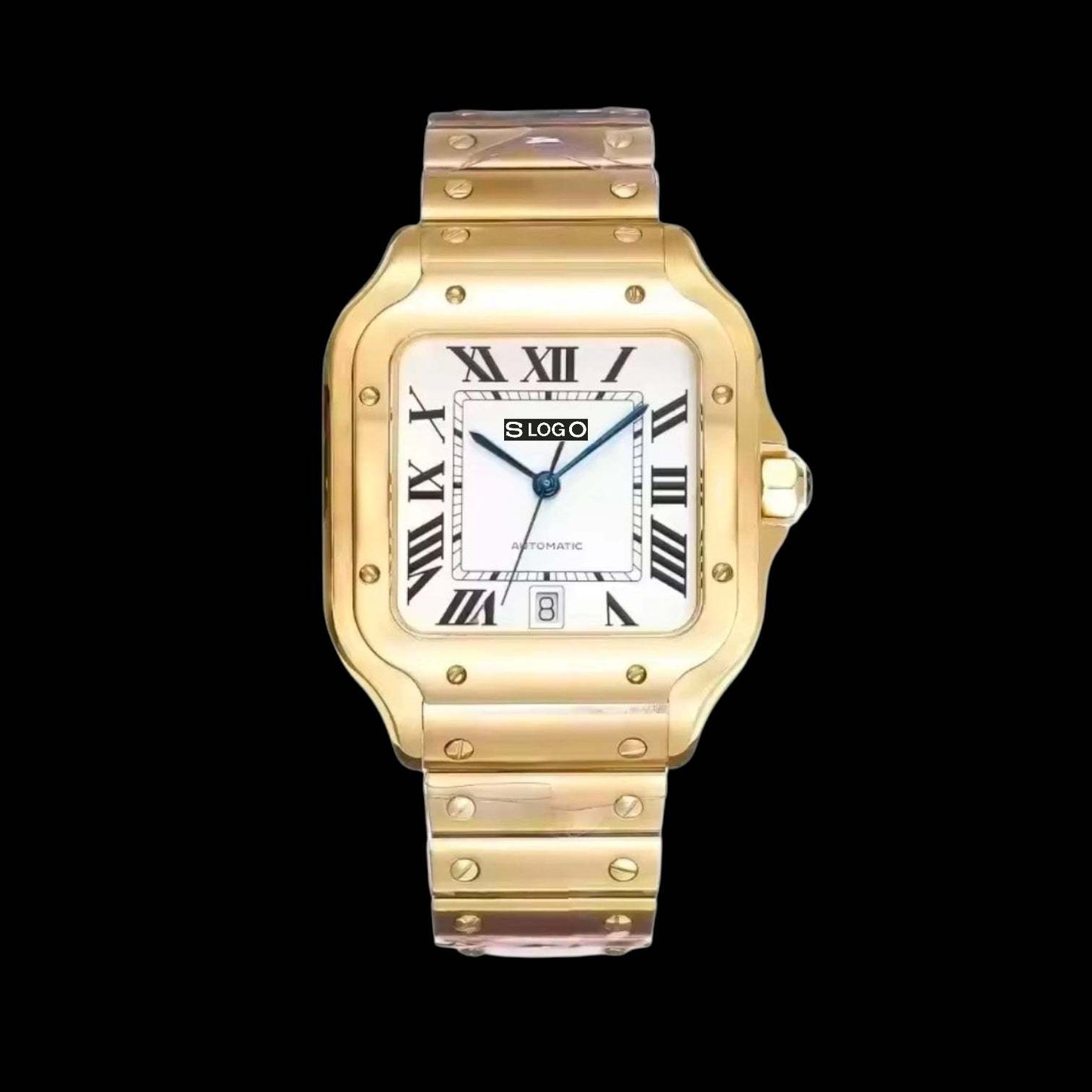 Seiko Mod Santos aka Santieko Gold Case White Dial - Modtime Creations