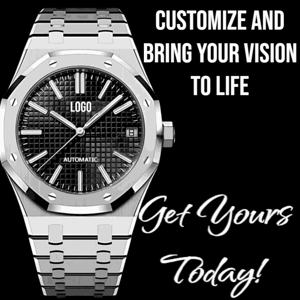 Seiko Mod Royal Oak aka SeikOak Series - Black Dial - MODTIME Creations