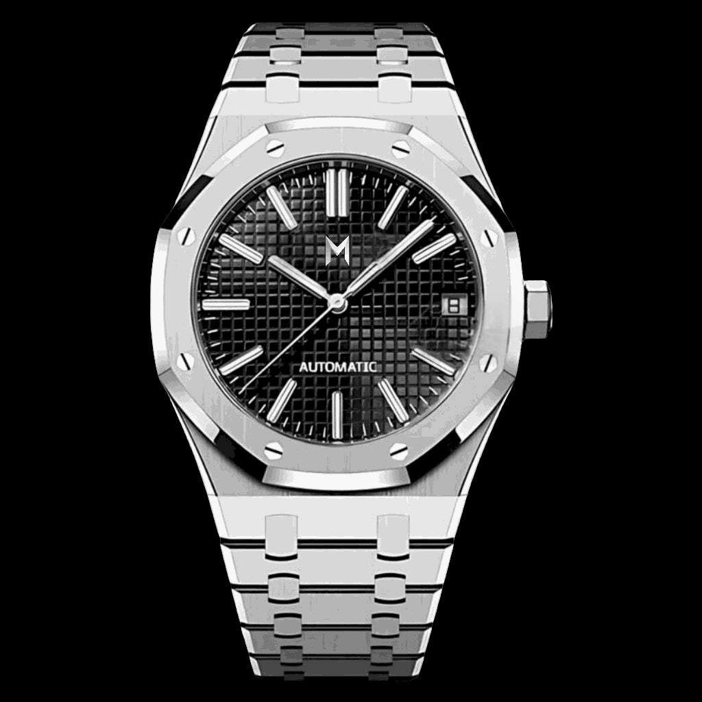 SSeiko Mod Royal Oak aka SeikOak Series - Black Dial - MODTIME Creations