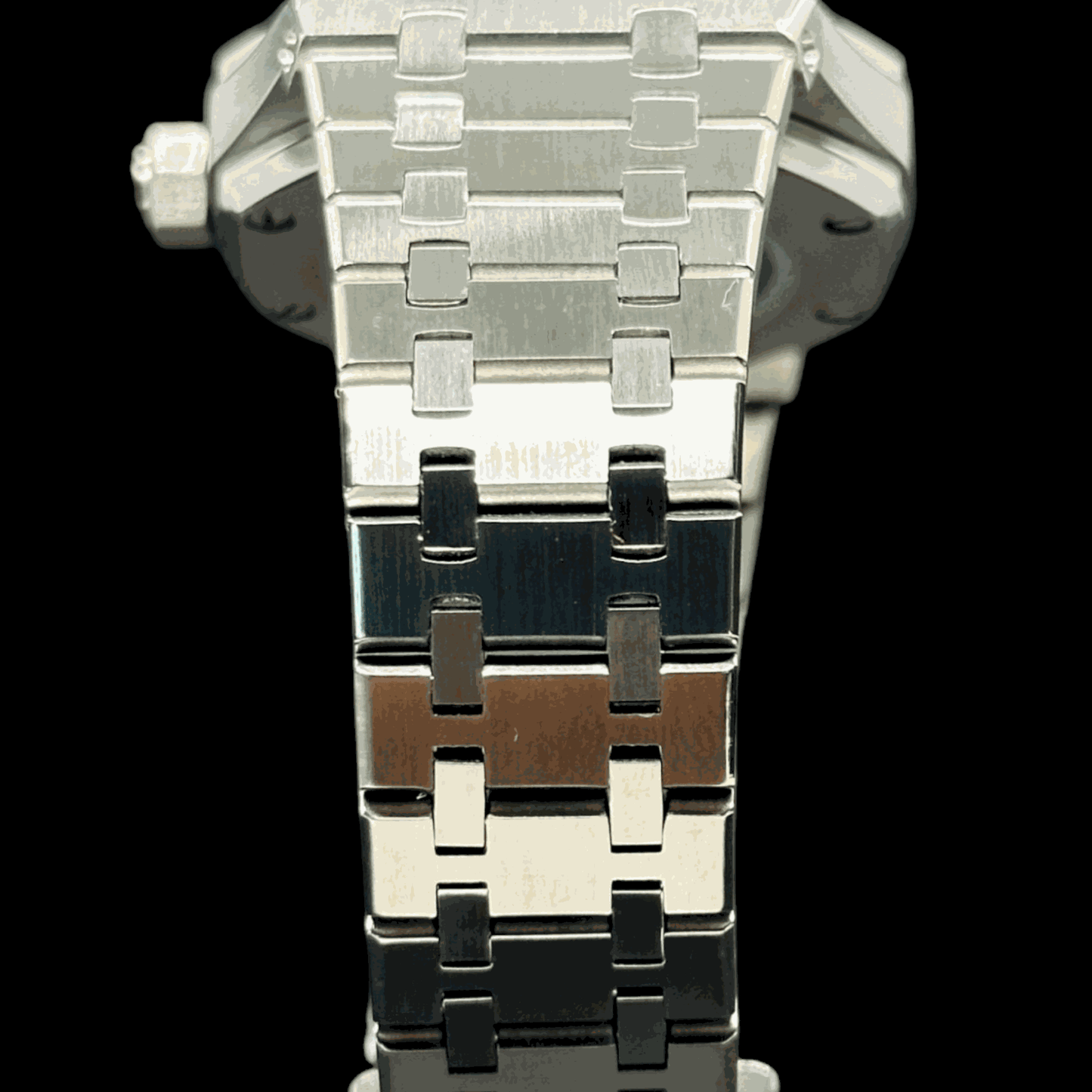 Seiko Mod Royal Oak aka SeikOak Silver case and Bracelet- MODTIME Creations