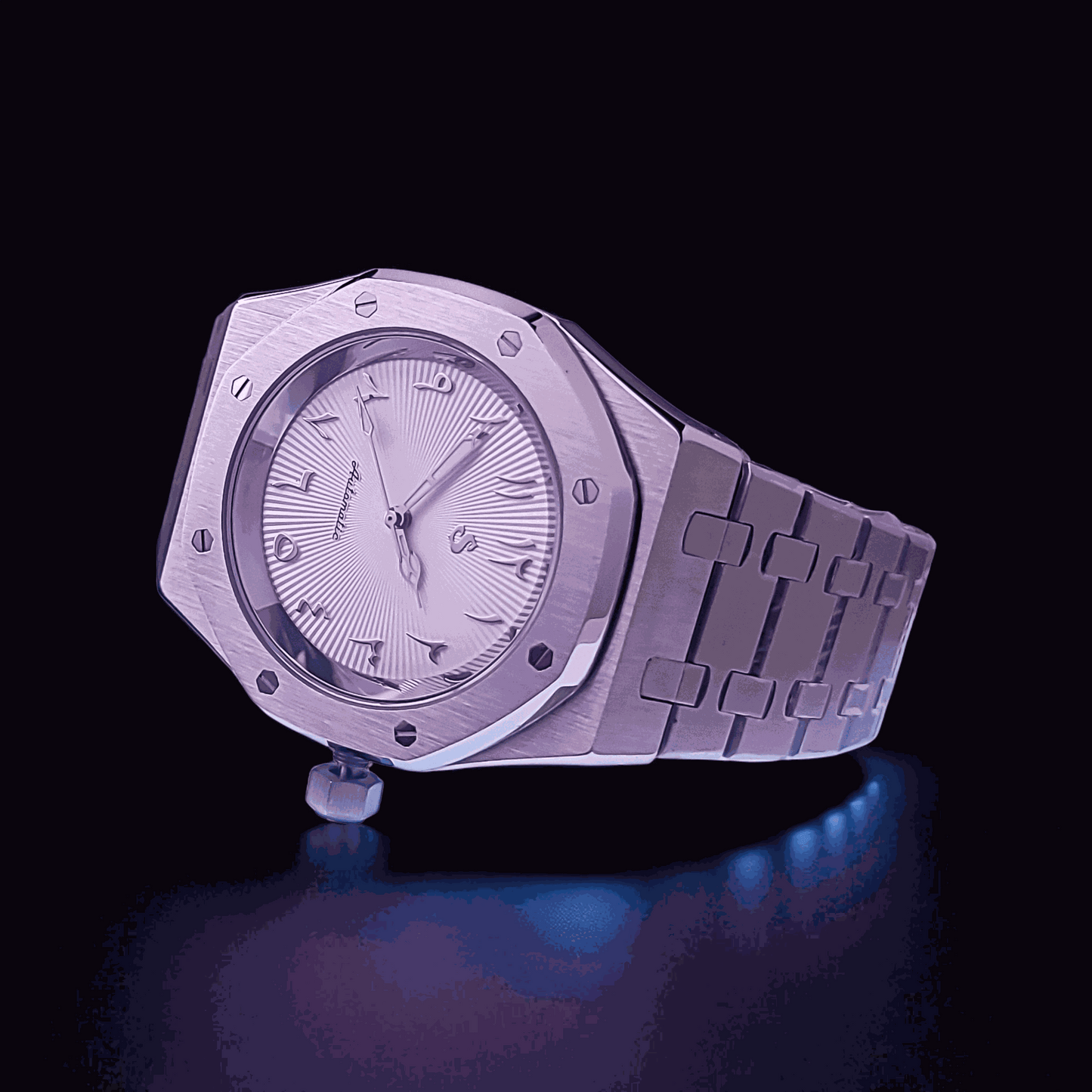 Seiko Mod Royal oak aka Seikoak Sunburst Arabic Limited Series - MODTIME Creations