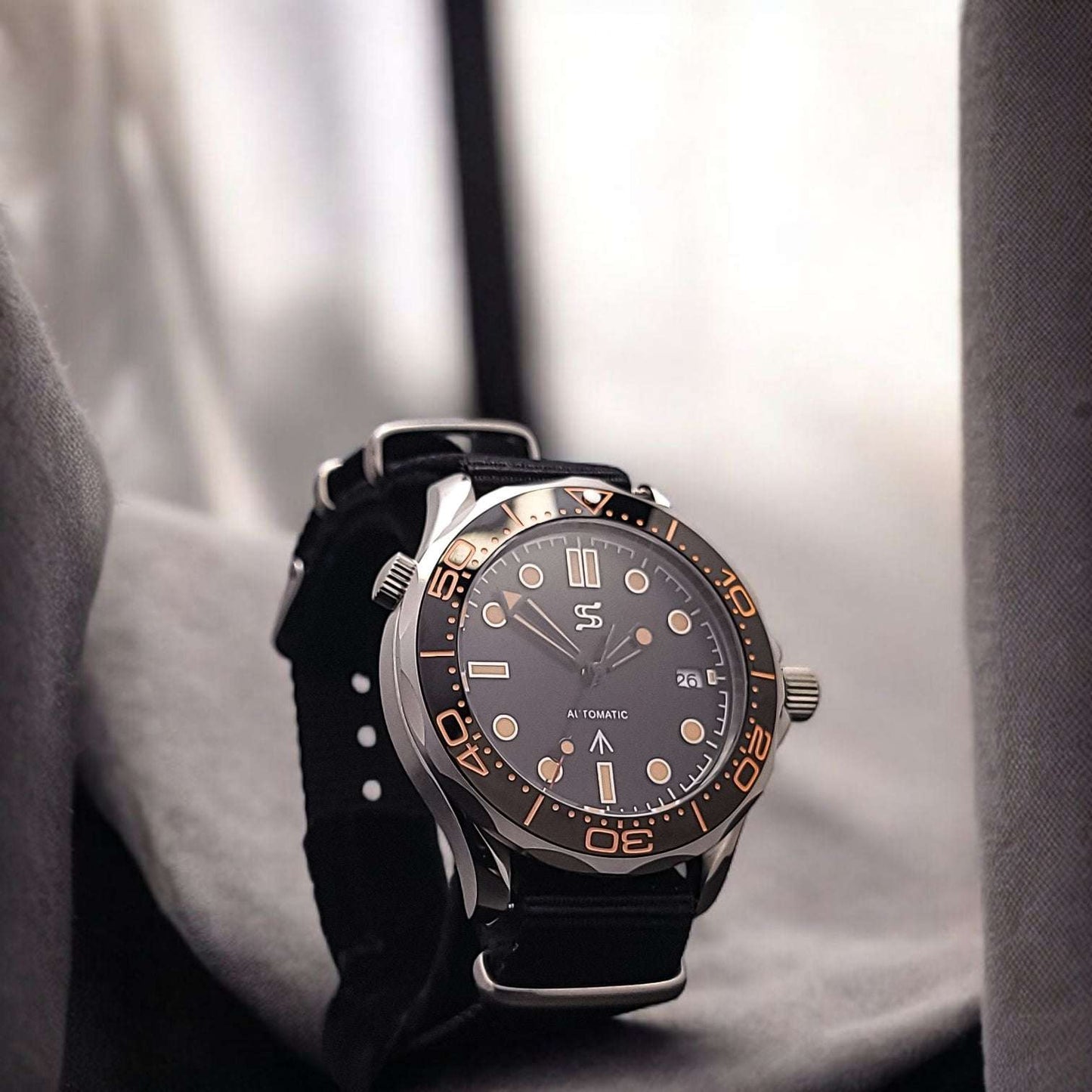 Seiko Mod SeaMaster Spectre Homage Black Dial: Dive into Classic Style - MODTIME Creations