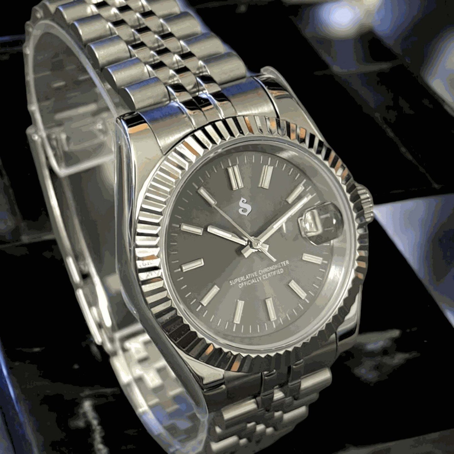 Seiko Mod SeikoJust Grey Dial - Modtime - MODTIME