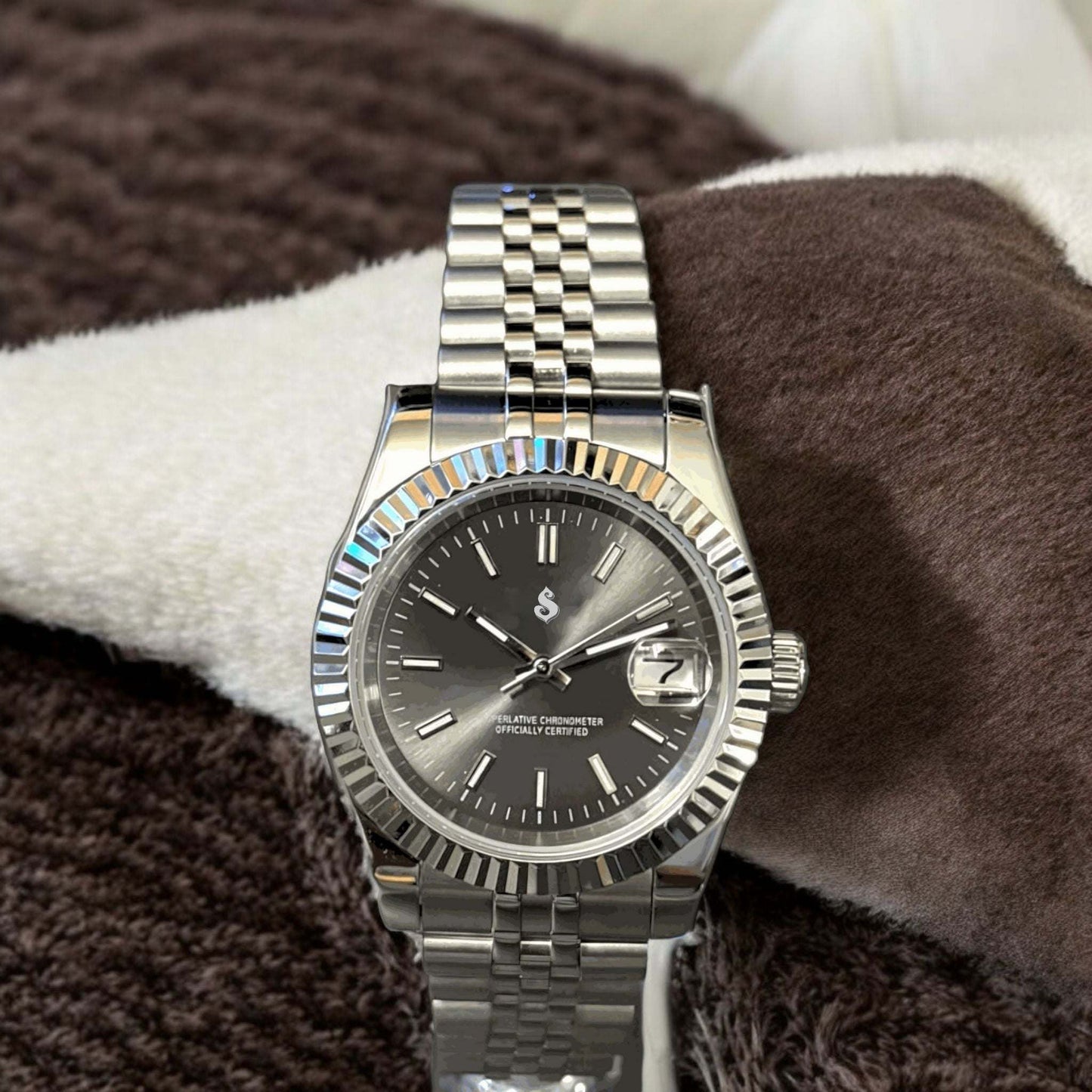 Seiko Mod SeikoJust Grey Dial - Modtime - MODTIME