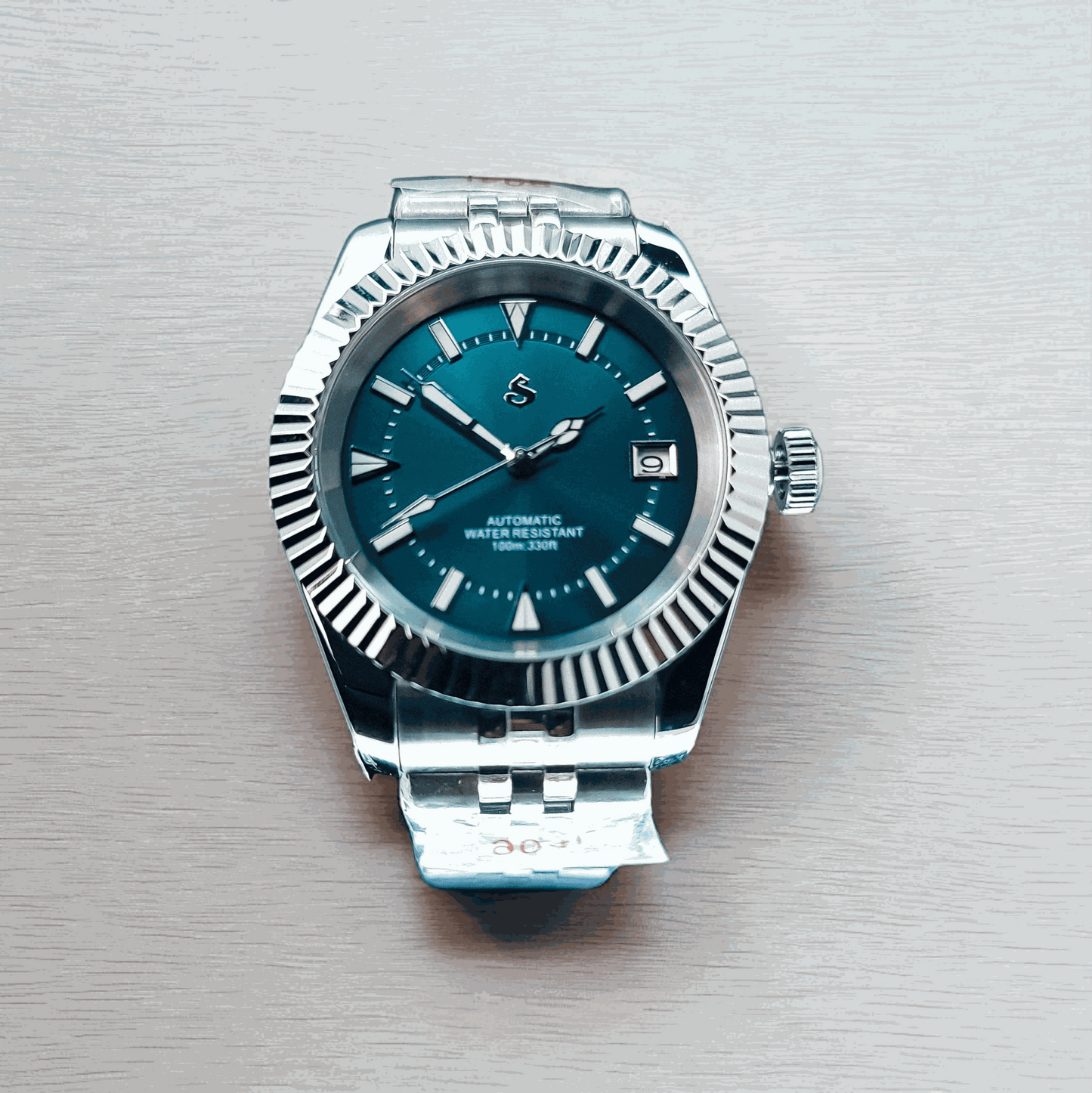 Seiko Mod watches Datejust aka SeikoJust Vintage Green Dial - Timeless - MODTIME Creations