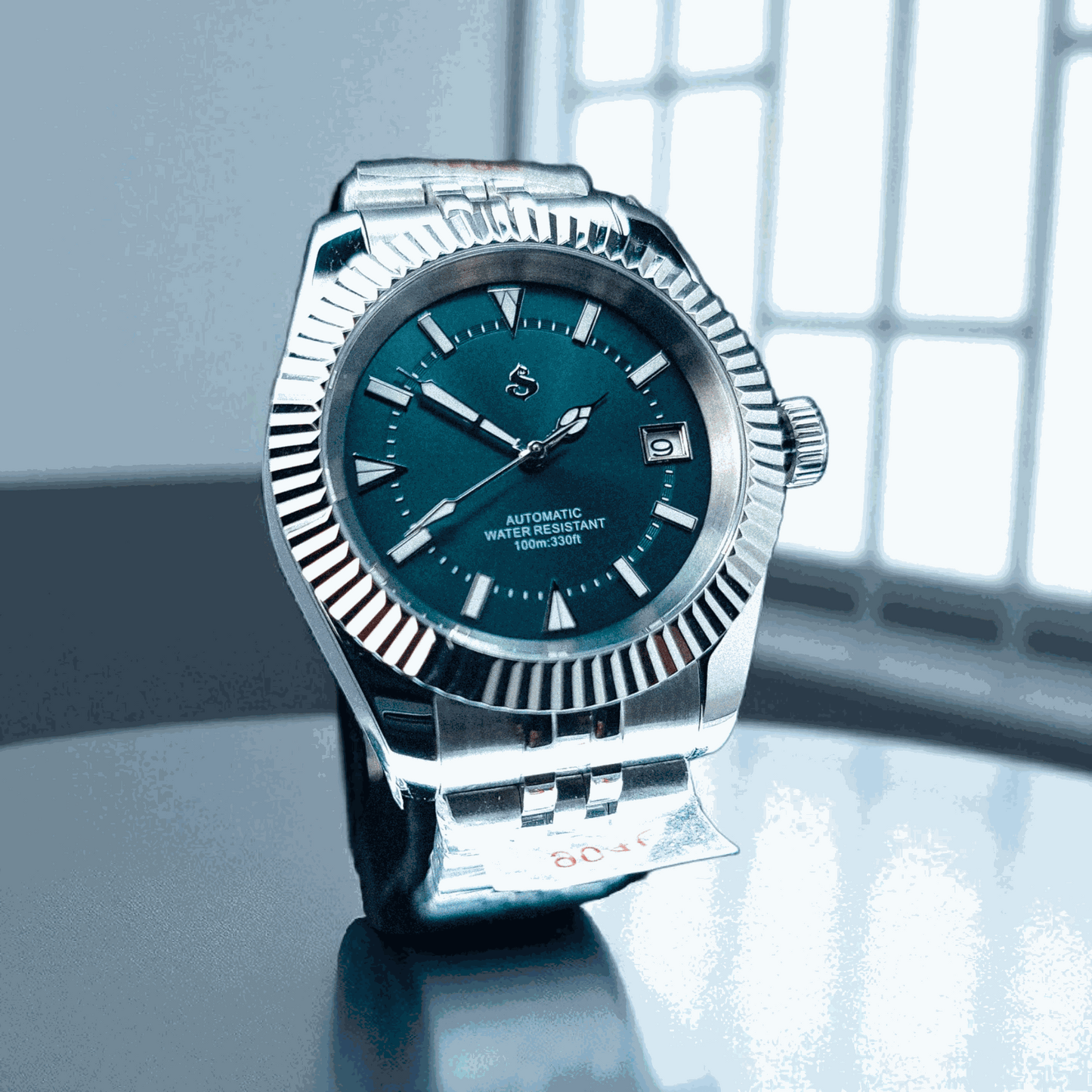 Seiko Mod watches Datejust aka SeikoJust Vintage Green Dial - Timeless - MODTIME Creations