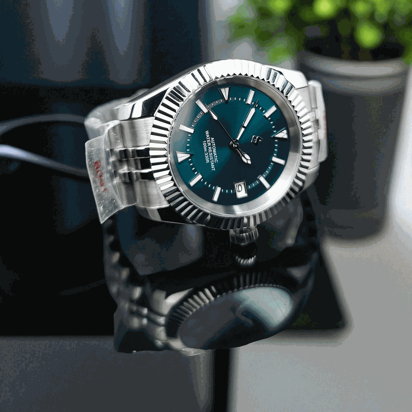 Seiko Mod watches Datejust aka SeikoJust Vintage Green Dial - Timeless - MODTIME Creations