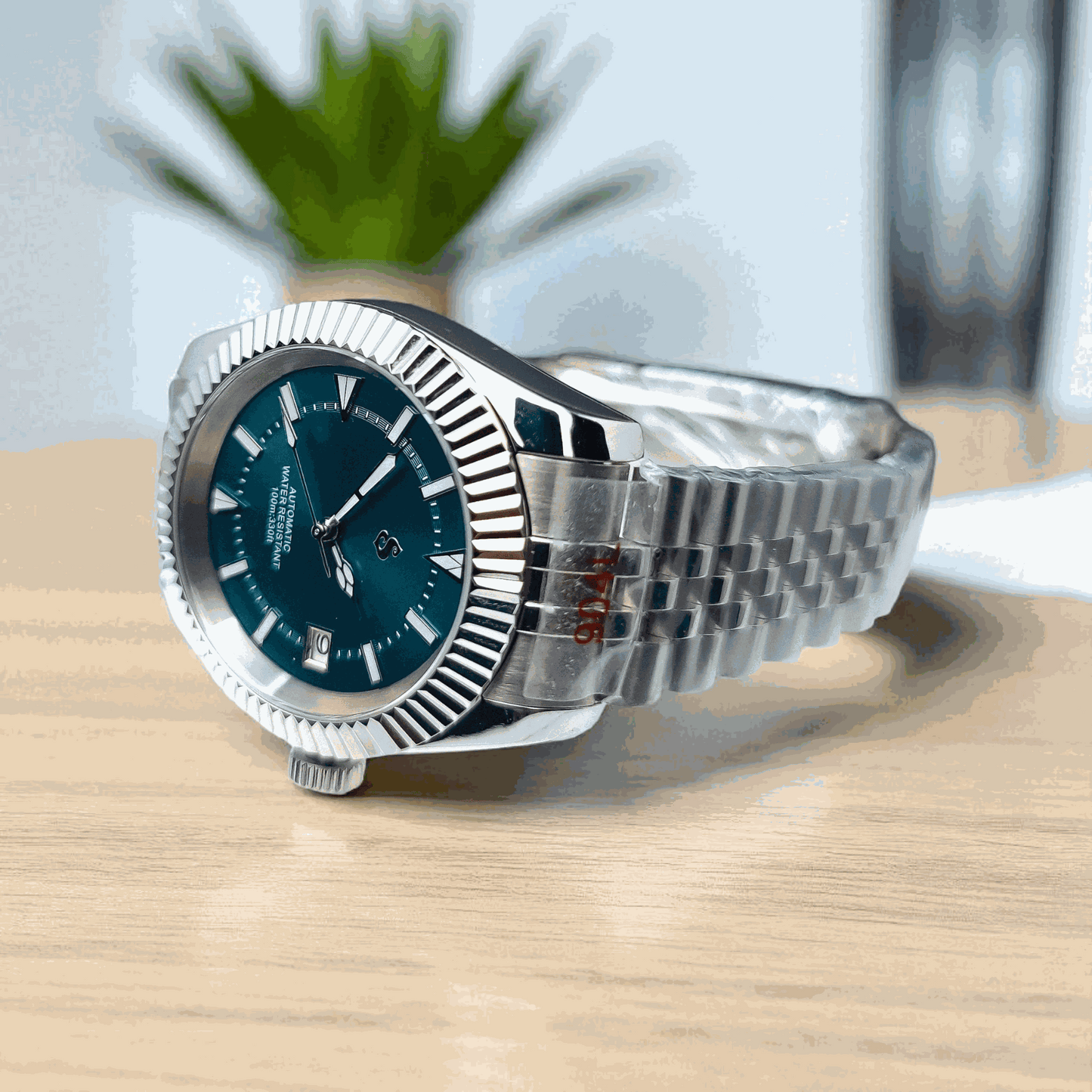 Seiko Mod watches Datejust aka SeikoJust Vintage Green Dial - Timeless - MODTIME Creations