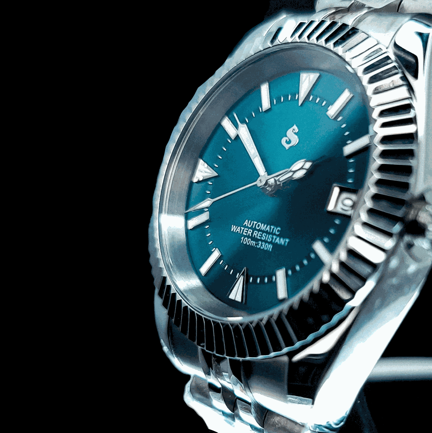 Seiko Mod watches Datejust aka SeikoJust Vintage Green Dial - Timeless - MODTIME Creations