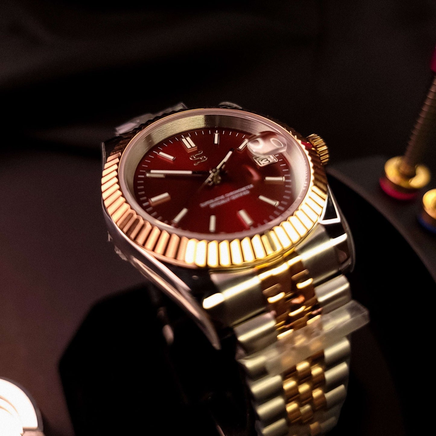 Seiko Mod SeikoJust Wine Dial Two - Tone - Modtime - MODTIME