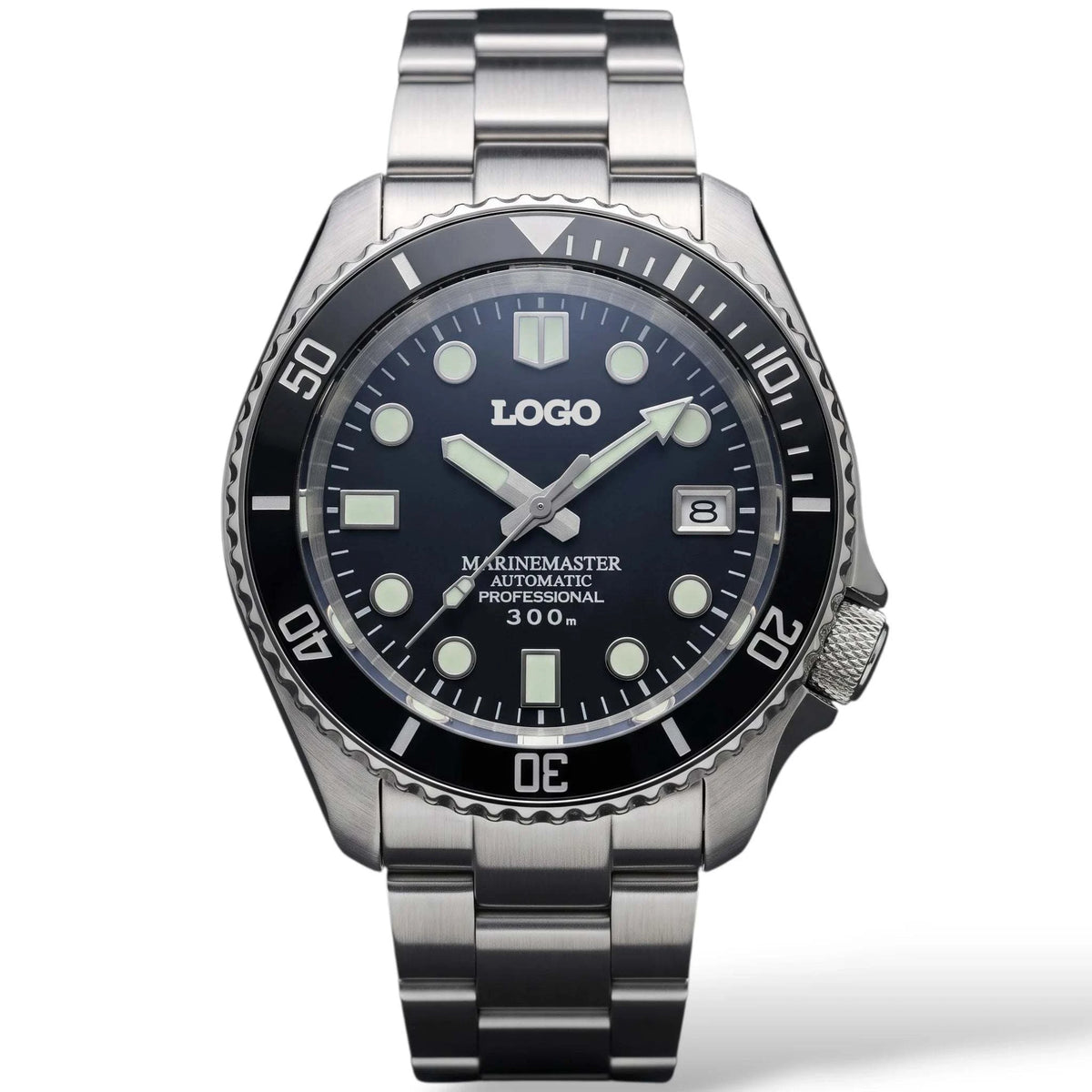 SeikMariner SKX 42 MM Black Dial Diver Mod Watch Series - Modtime Creations