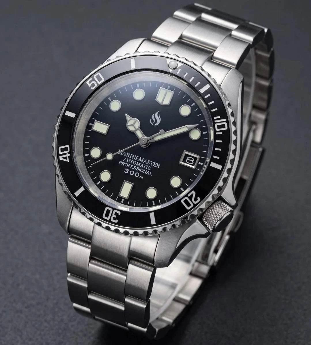 SeikMariner SKX 42 MM Black Dial Diver Mod Watch Series - Modtime Creations