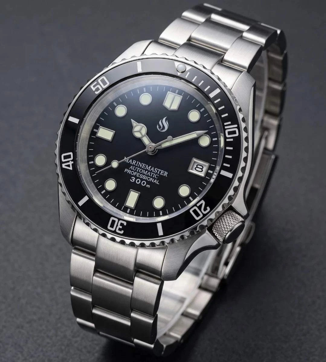 SeikMariner SKX 42 MM Black Dial Diver Mod Watch Series - Modtime Creations