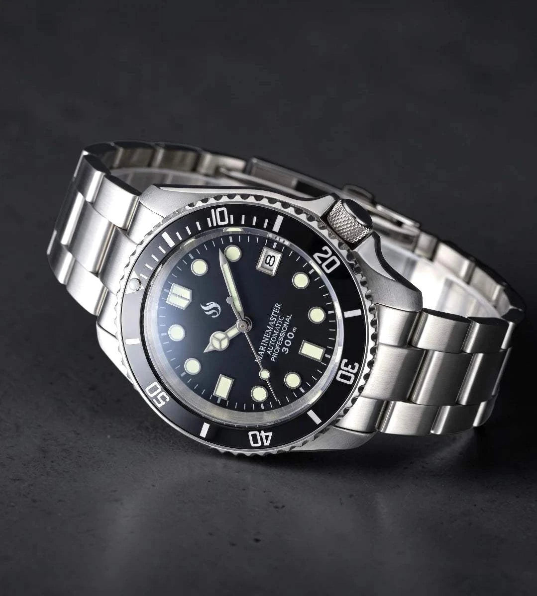 SeikMariner SKX 42 MM Black Dial Diver Mod Watch Series - Modtime Creations