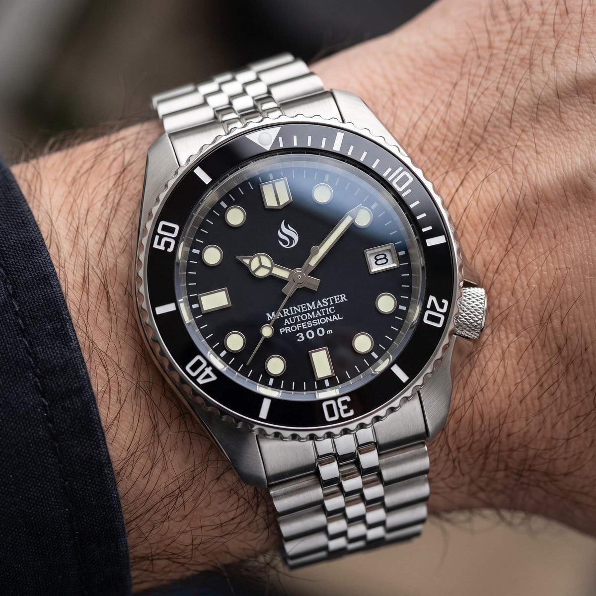 SeikMariner SKX 42 MM Black Dial Diver Mod Watch Series - Modtime Creations