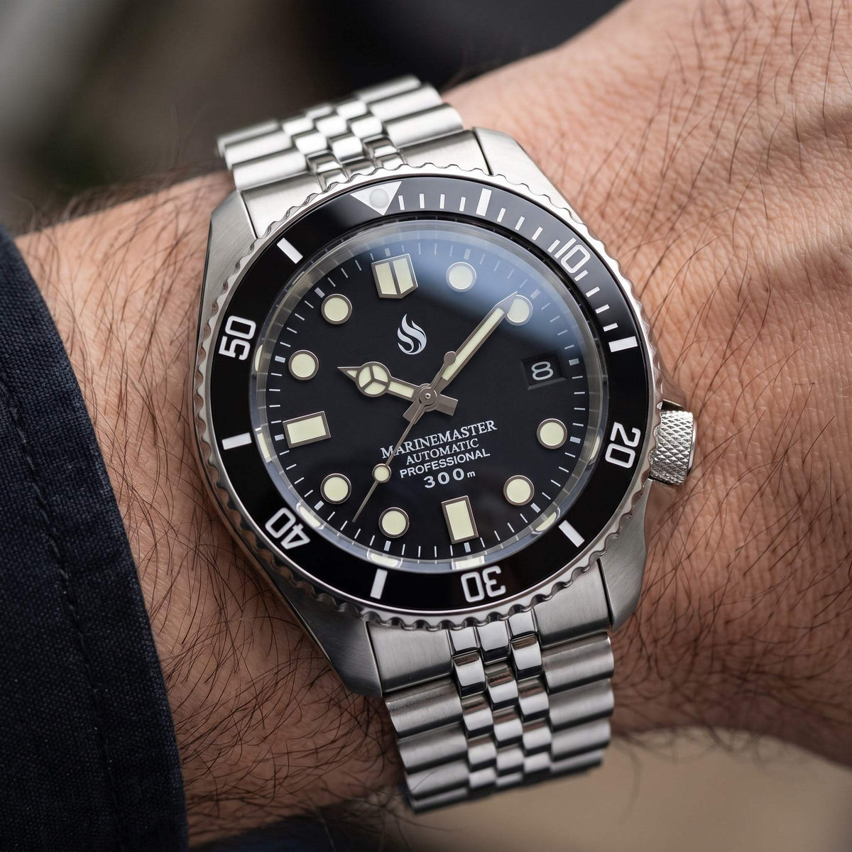 SeikMariner SKX 42 MM Black Dial Diver Mod Watch Series - Modtime Creations