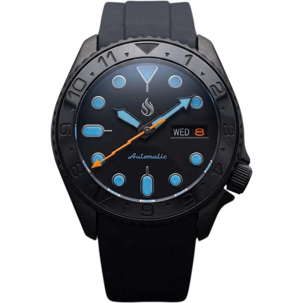 42MM SKX Stealth "Blue Orange" Diver Mod Watch - Modtime Creations