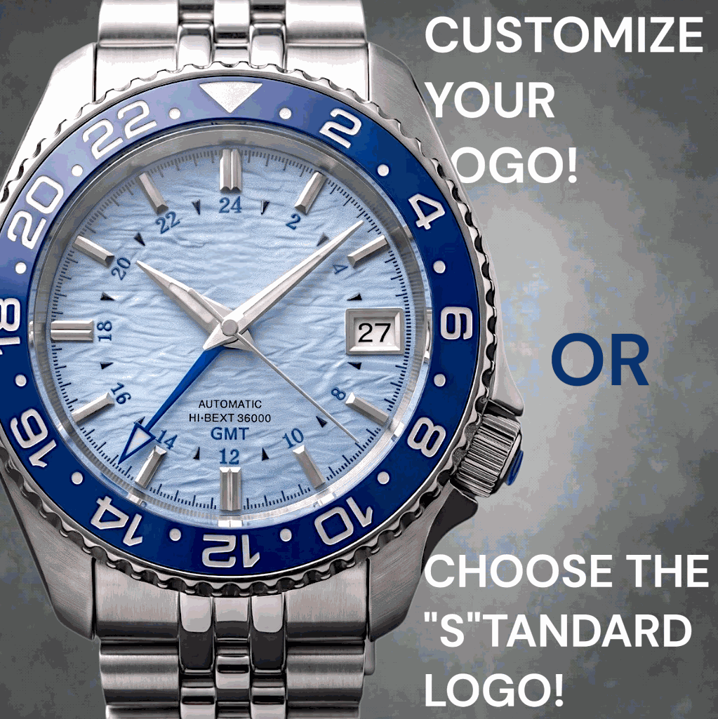 SeikGMT GS Dial "Tiff Blue Dark Blue Bezel Fusion" Mod Watch - Modtime Creations