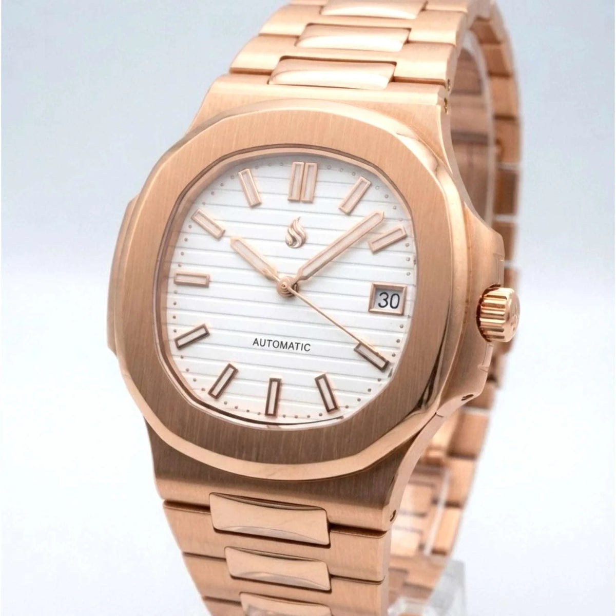 Seiko Mod Nautilus Series Stainless Steel watch with NH35 automatic movement and sapphire crystal by Modtime Creations