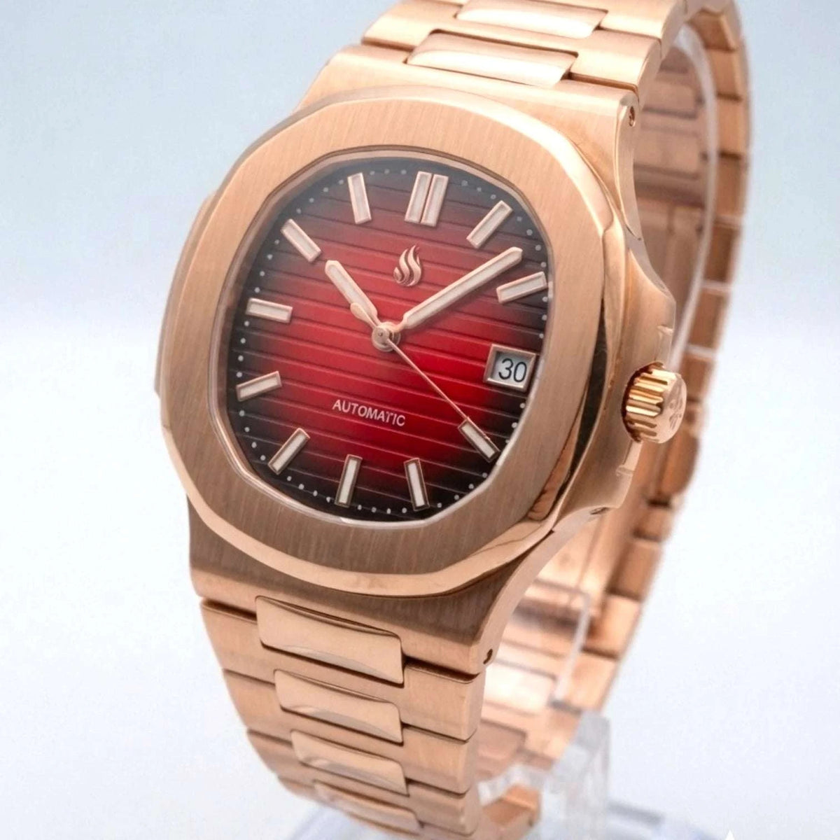 Seiko Mod Nautilus Series Stainless Steel watch with NH35 automatic movement and sapphire crystal by Modtime Creations