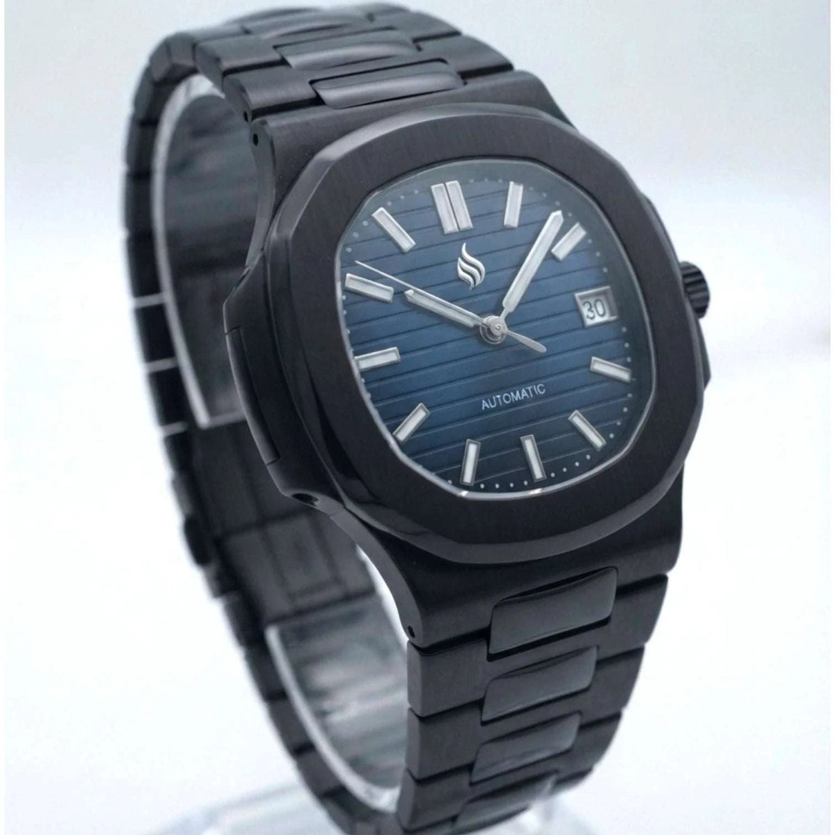 Seiko Mod Nautilus Series Stainless Steel watch with NH35 automatic movement and sapphire crystal by Modtime Creations