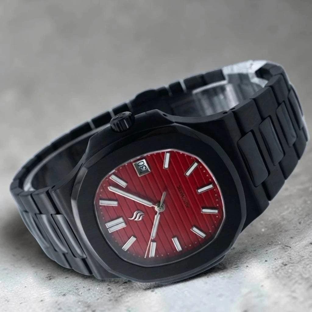 Seiko Mod Nautilus Series Stainless Steel watch with NH35 automatic movement and sapphire crystal by Modtime Creations