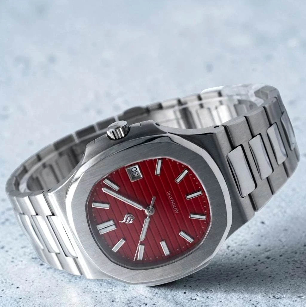 Seiko Mod Nautilus Series Stainless Steel watch with NH35 automatic movement and sapphire crystal by Modtime Creations