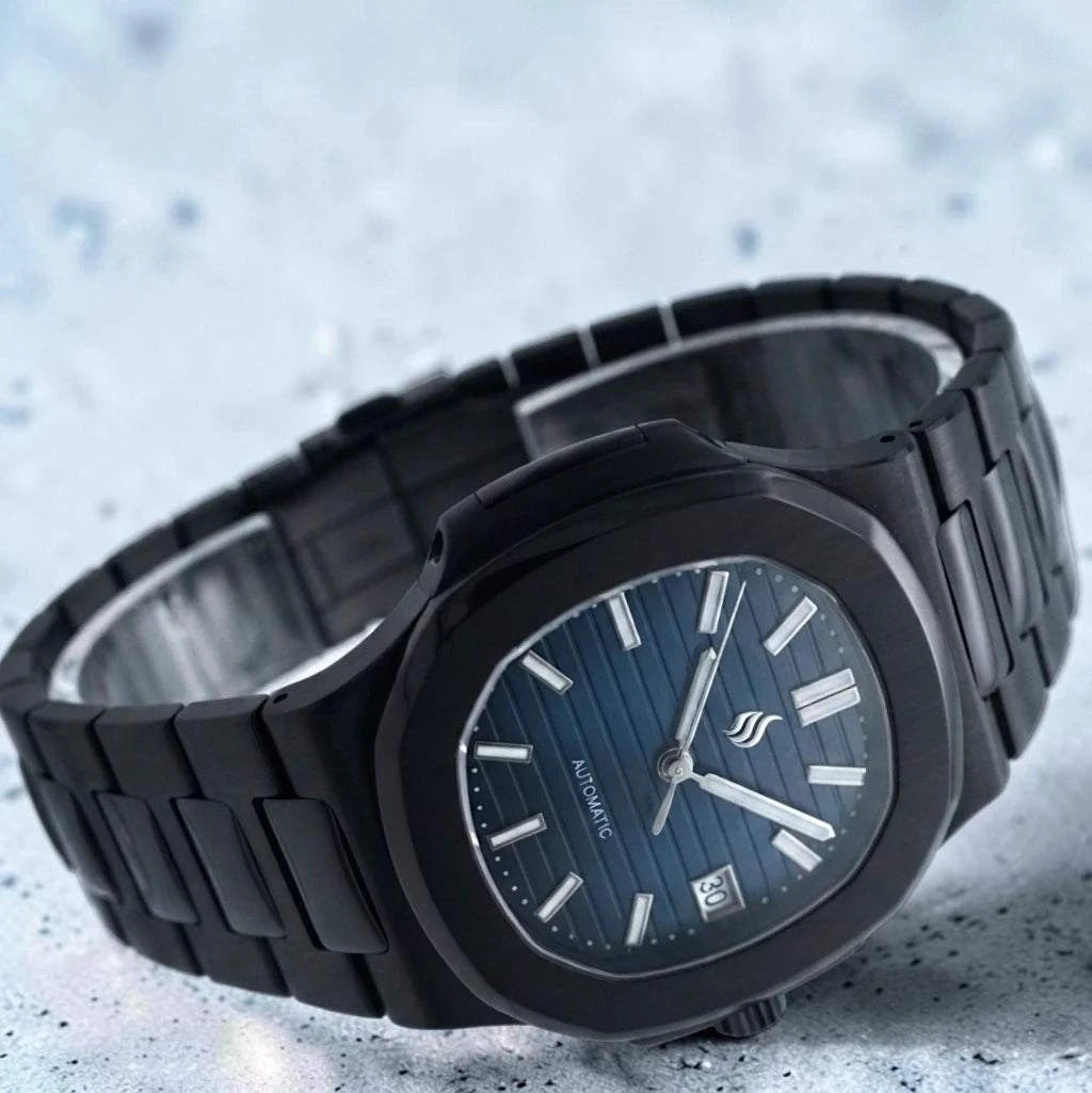 Seiko Mod Nautilus Series Stainless Steel watch with NH35 automatic movement and sapphire crystal by Modtime Creations