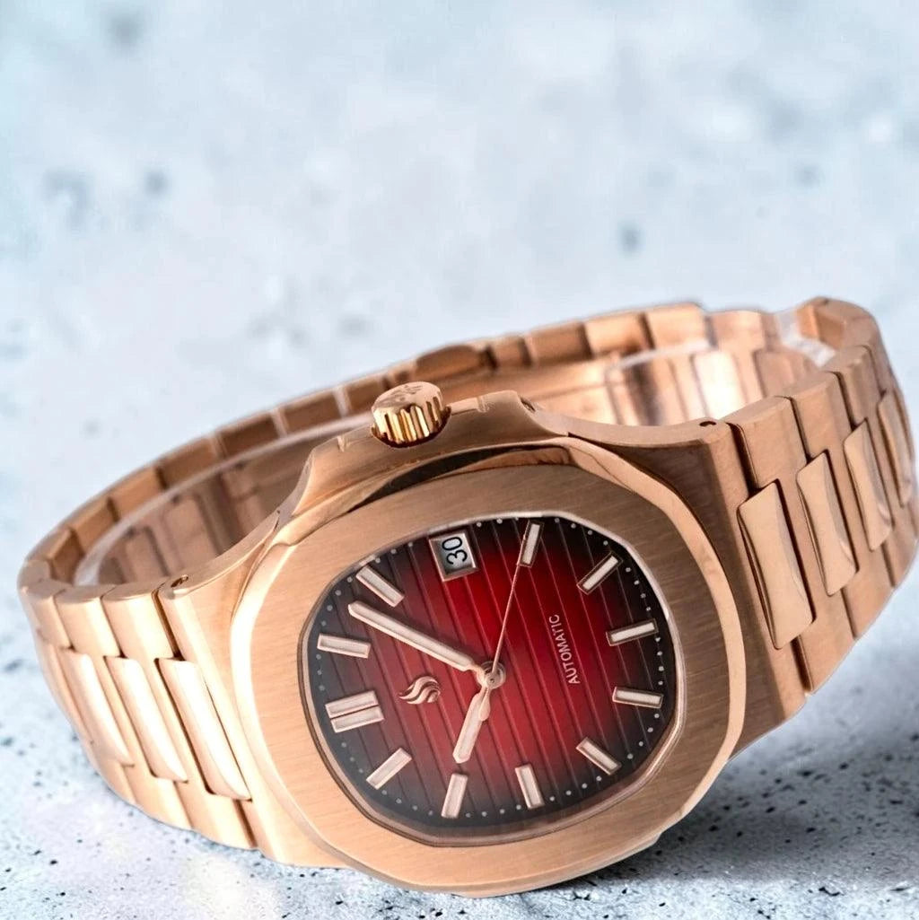 Seiko Mod Nautilus Series Stainless Steel watch with NH35 automatic movement and sapphire crystal by Modtime Creations