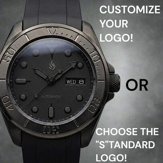 MODTIME Seiko Mod King Samurai Beast stealth diver watch with black ceramic bezel, stainless steel case, and rubber strap.
