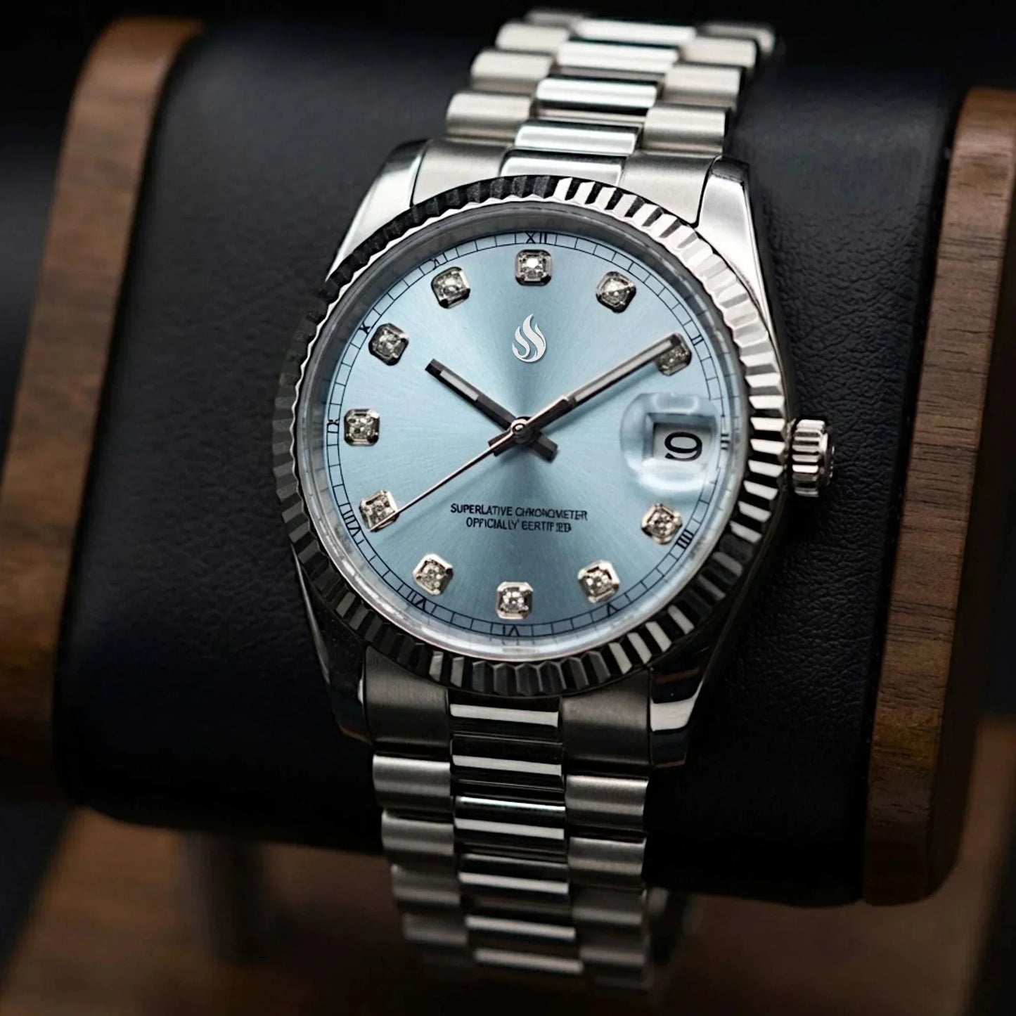 SEIKO MOD WATCHES DATEJUST TIFFANY BLUE GEM DIAL AT MODTIME CREATIONS 
