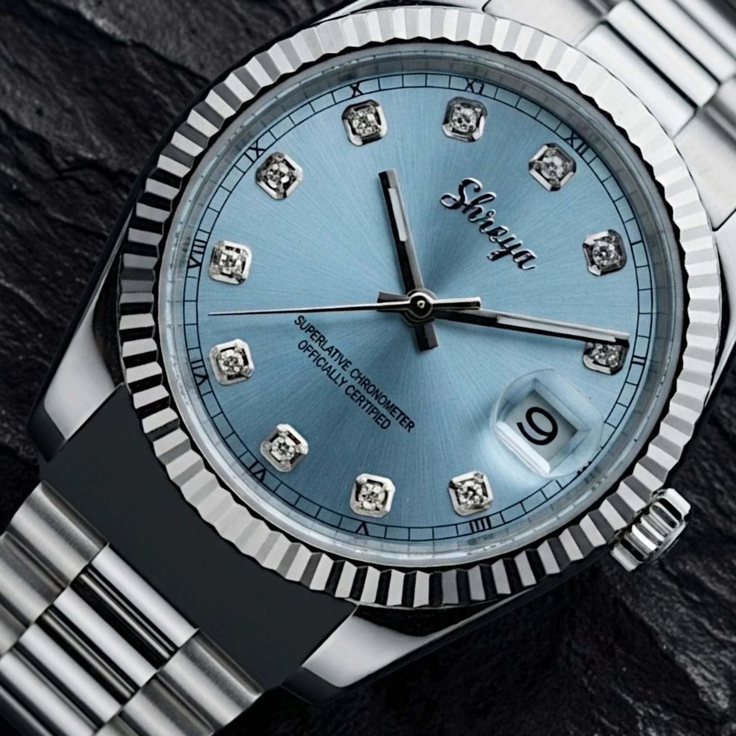 SEIKO MOD WATCHES DATEJUST TIFFANY BLUE GEM DIAL AT MODTIME CREATIONS 