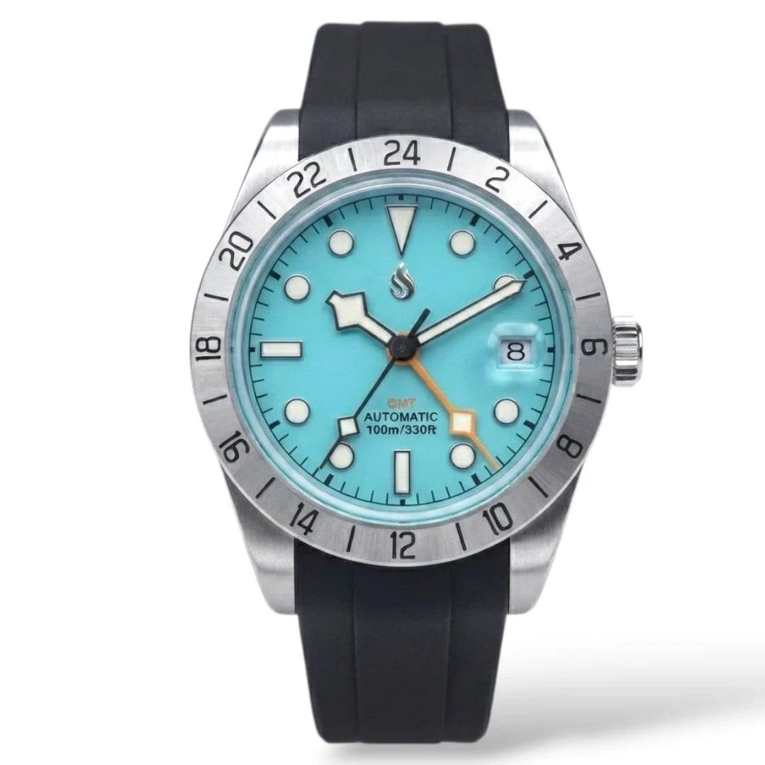 Seiko Mod Watch Tudor Black Bay white dial Stainless Steel Watches by Modtime Creations 