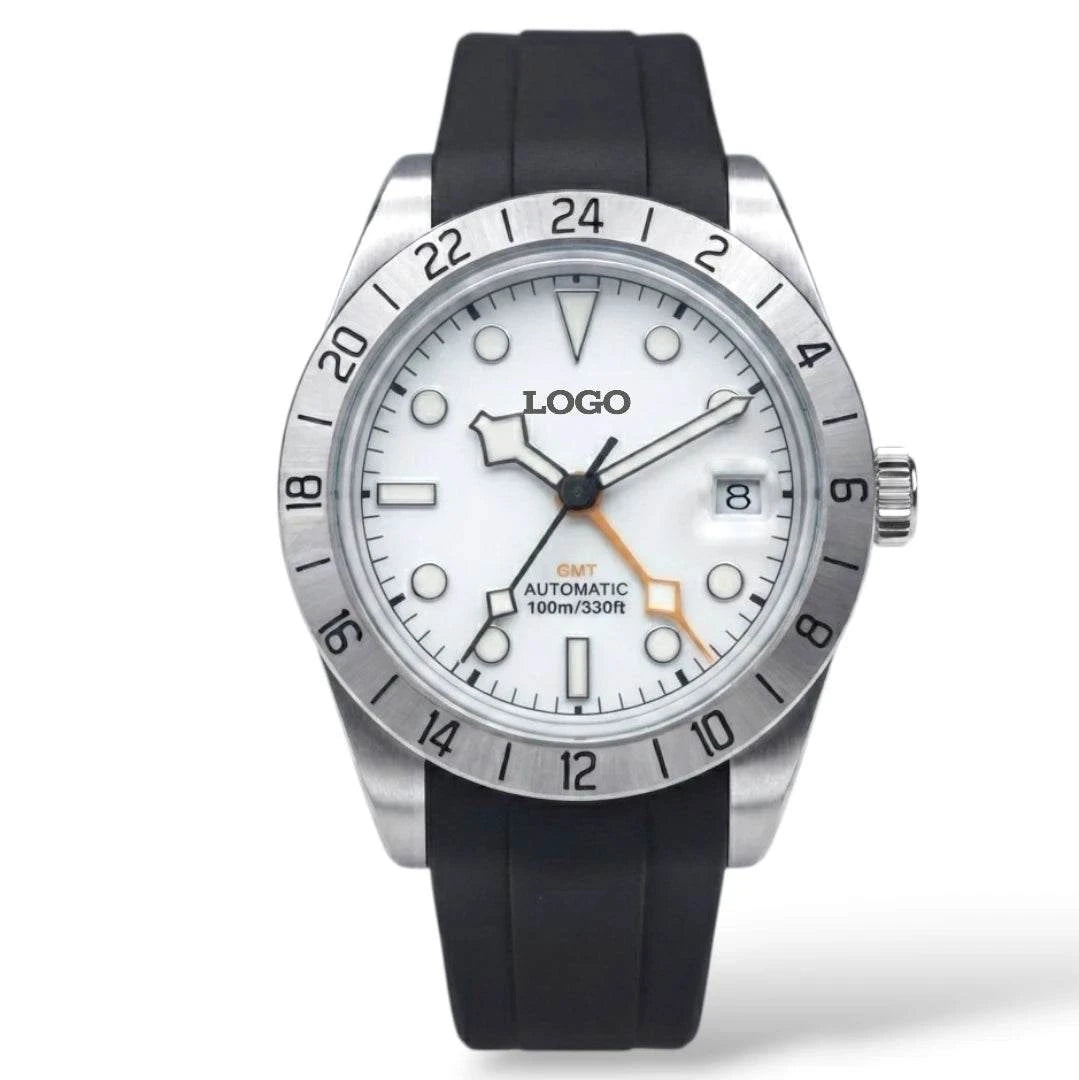 Seiko Mod Watch Tudor Black Bay White Dial Stainless Steel Watches by Modtime Creations 