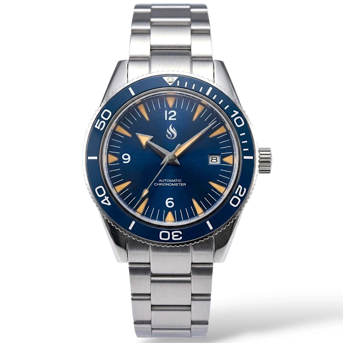 Spectre Bond 007 homage blue dial Seiko Seiko mod watch Seamaster homage with NH35 movement and stainless steel case
