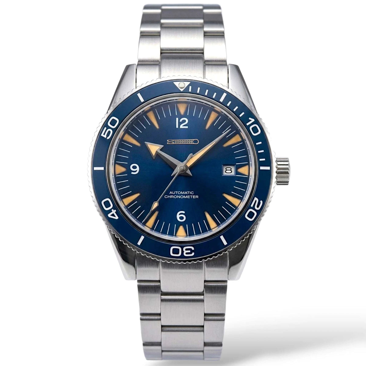 Seiko mod watch bond 007 Seamaster homage with NH35 movement and stainless steel case