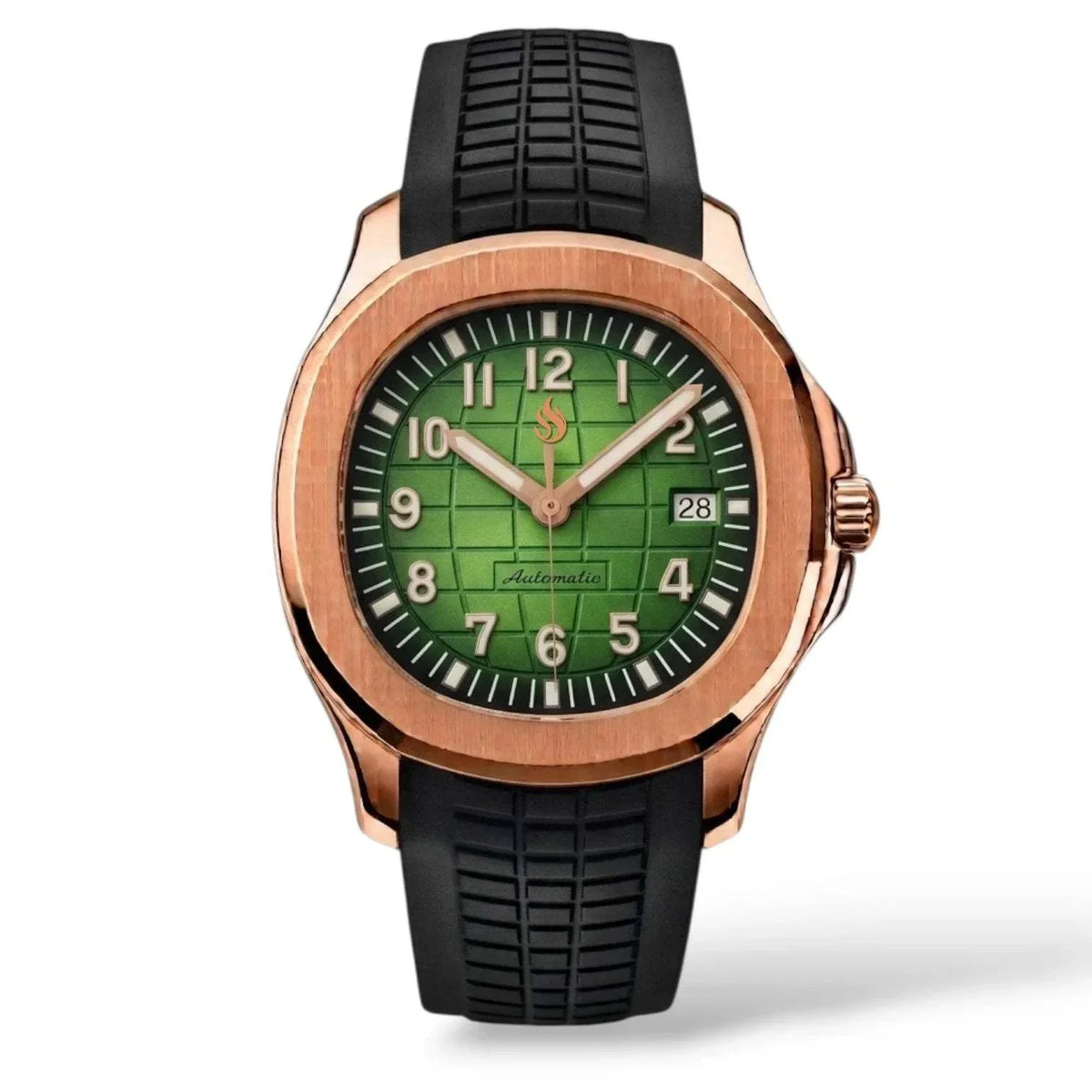 Seiko Mod Aquanaut Rose Gold Green Dial Series - Modtime Creations