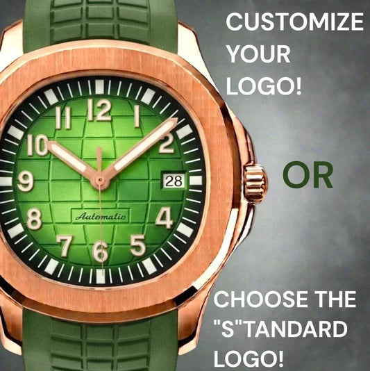 Seiko Mod Aquanaut Rose Gold Green Dial Series - Modtime Creations