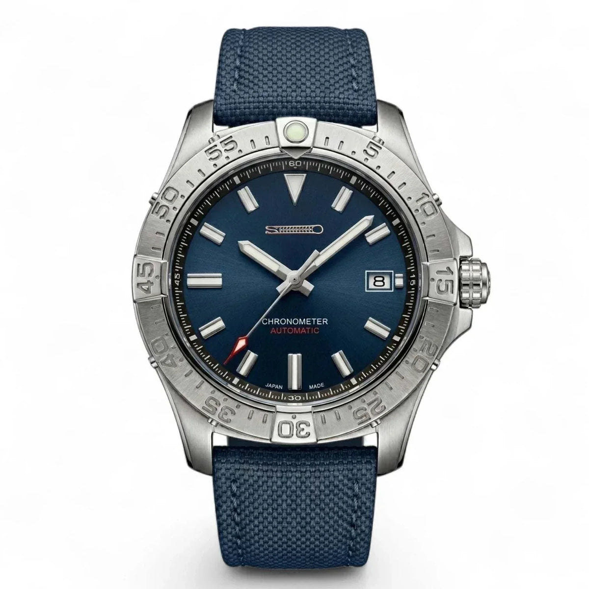 Seiko Mod Avenger 42 mm Blue Dial Diver Mod watch at Modtime Creations 