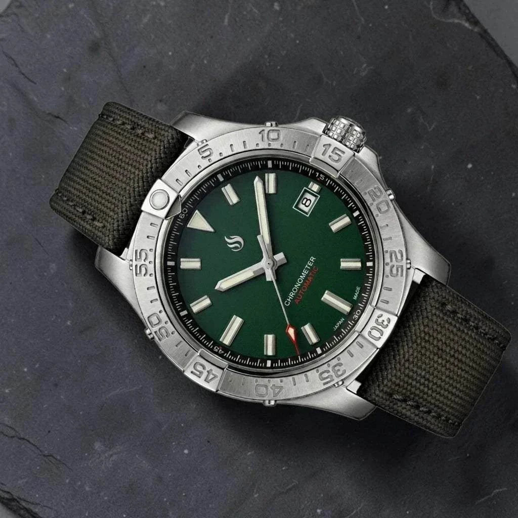 Seiko Mod Avenger 42 mm Green Dial Diver Mod watch at Modtime Creations 