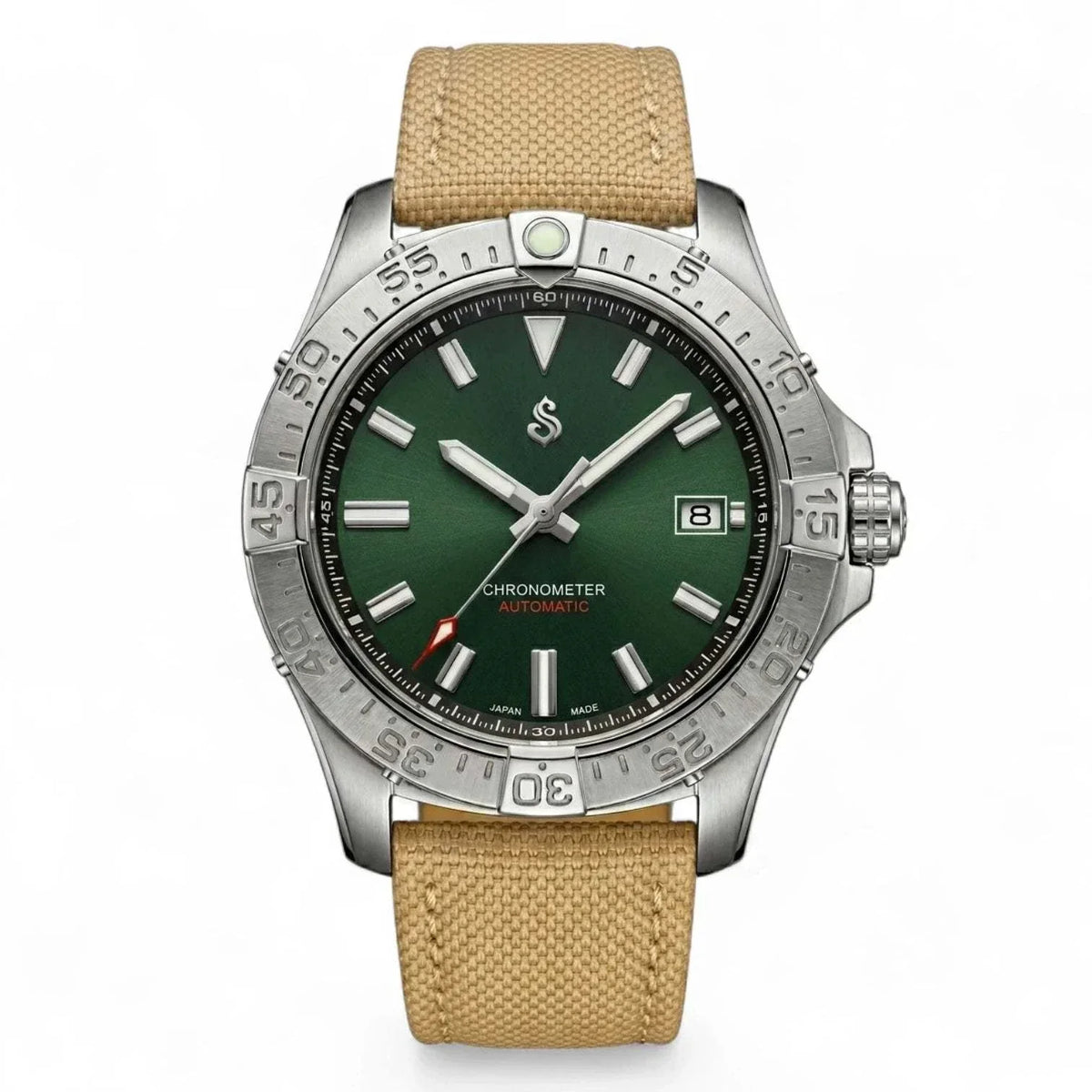 Seiko Mod Avenger 42 mm Green Dial Diver Mod watch at Modtime Creations 