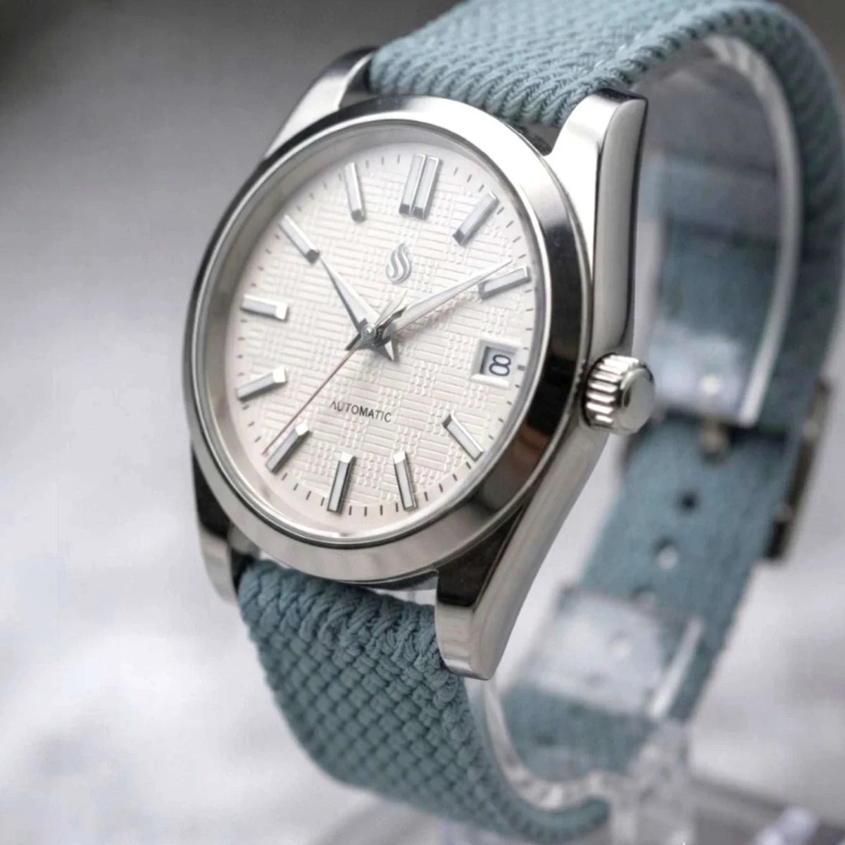 Seiko Mod DateJust IWC White Dial Fusion Mod Watch built by Modtime Creations 