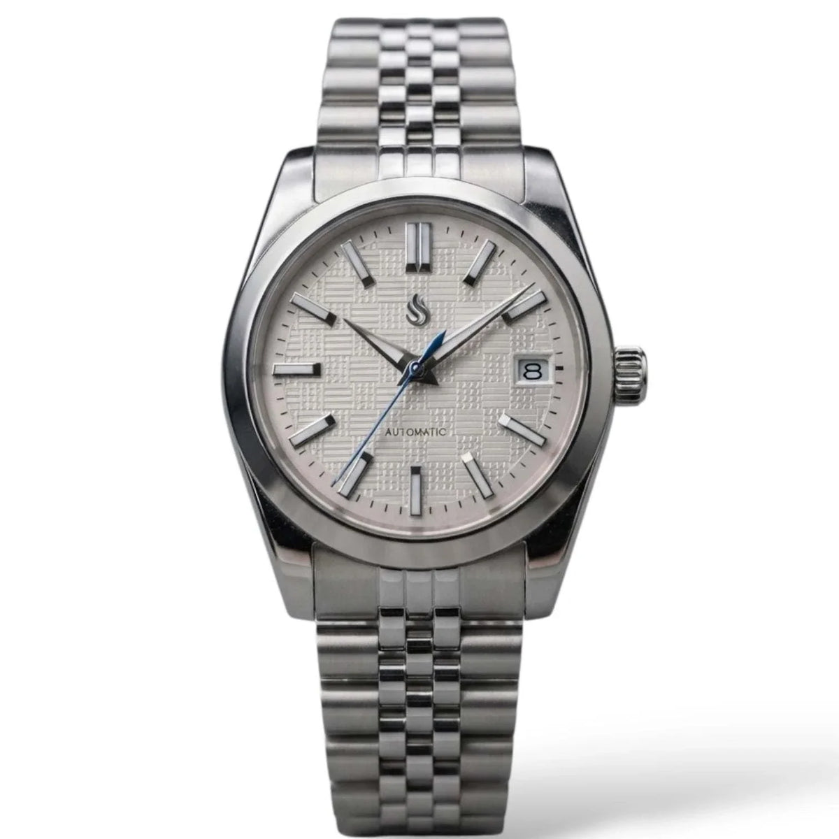 Seiko Mod DateJust IWC White Dial Fusion Mod Watch built by Modtime Creations 