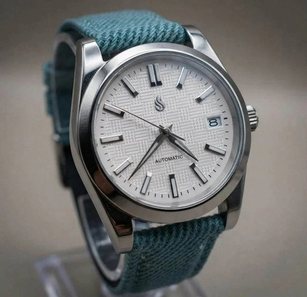 Seiko Mod DateJust IWC White Dial Fusion Mod Watch built by Modtime Creations 