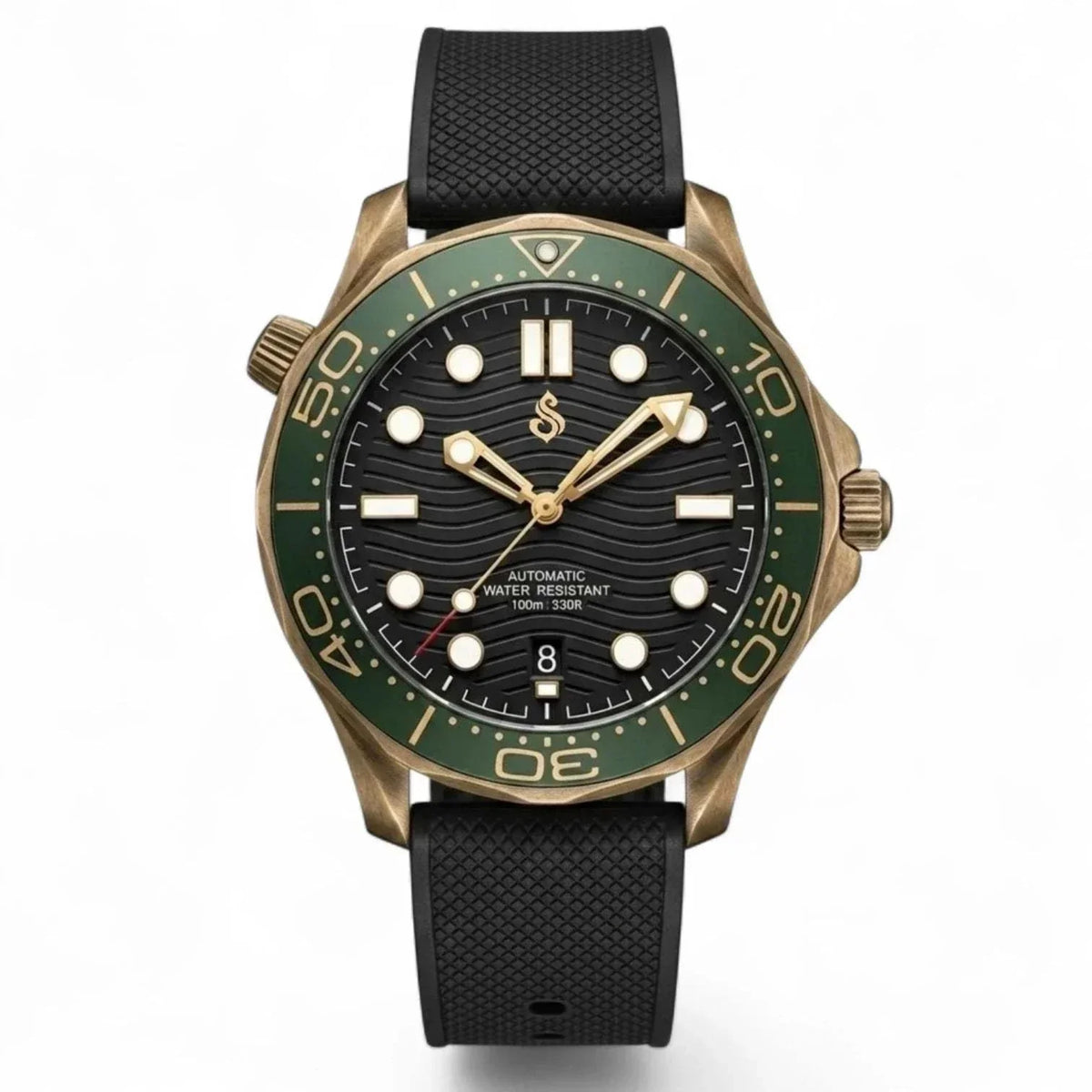 Seiko Mod SeaMaster Bond 007 Black Dial Vintage Watch: Modtime Creations