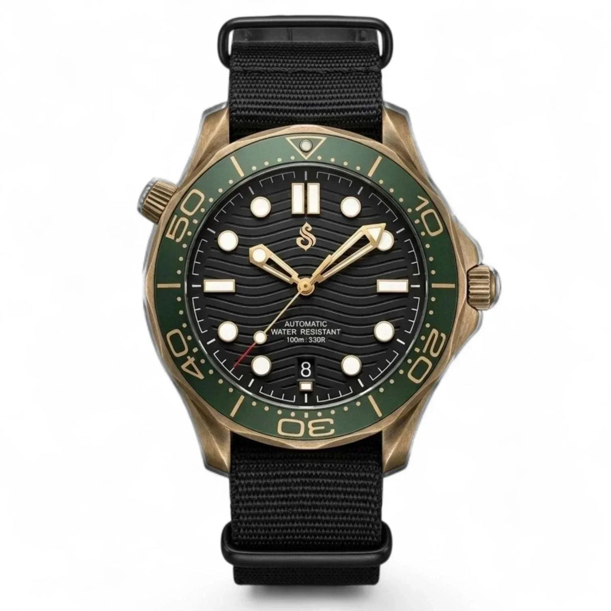 Seiko Mod SeaMaster Bond 007 Black Dial Vintage Watch: Modtime Creations
