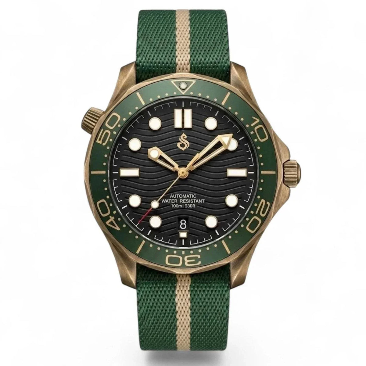 Seiko Mod SeaMaster Bond 007 Black Dial Vintage Watch: Modtime Creations