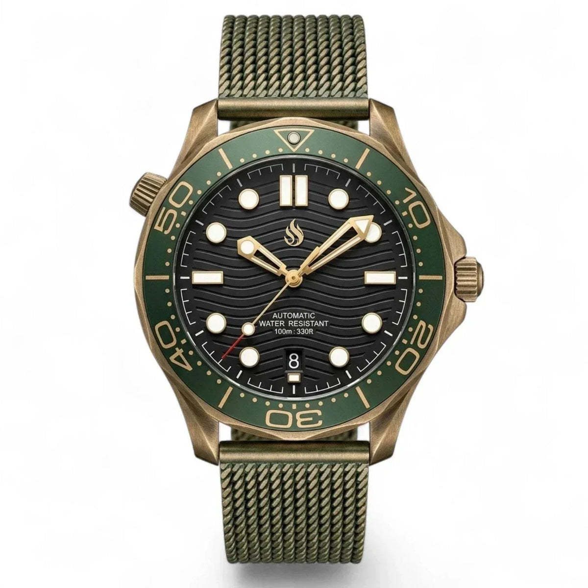 Seiko Mod SeaMaster Bond 007 Black Dial Vintage Watch: Modtime Creations