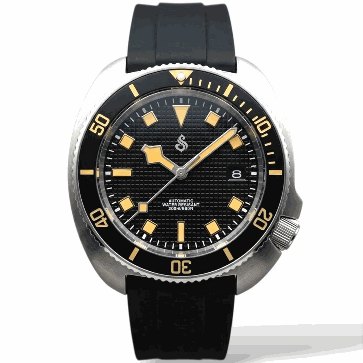 Seiko Mod Vintage Dial 44 mm Captain Willard Turtle Mod Watch built by Modtime Creations